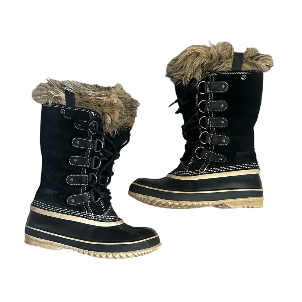 Sorel Joan Of Arctic Women’s Black Suede Winter Boots